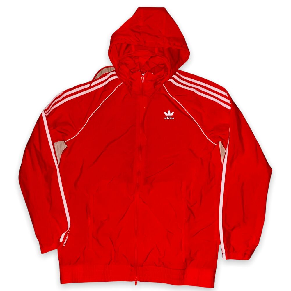 Adidas Originals Vintage Rare SST Windbreaker Jacket Nylon Glanz - Picture 5 of 10